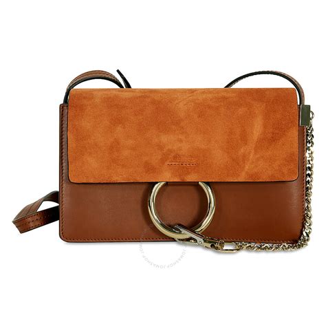 chloe faye small bag tobacco